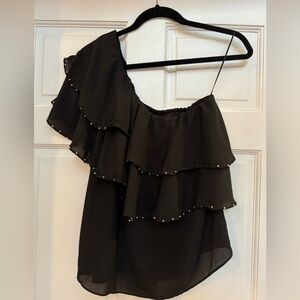 Off the shoulder embellished top